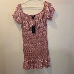 Pink Floral Women's Dress